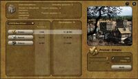 Town donation screen