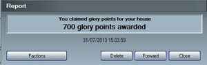 Glory points report