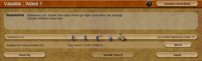 Vassals screen