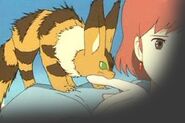 Teto the fox squirrel in Nausicaä of the Valley of the Wind