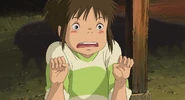 Chihiro, scared