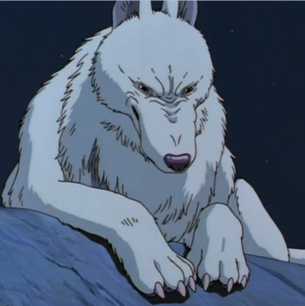 Prinzessin mononoke wolf mutter