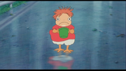 Ponyo with green bucket