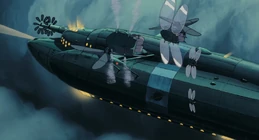 The Dola gang beginning their incursion on civilian passenger airship Saturn.