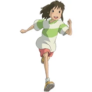 Chihiro running PNG