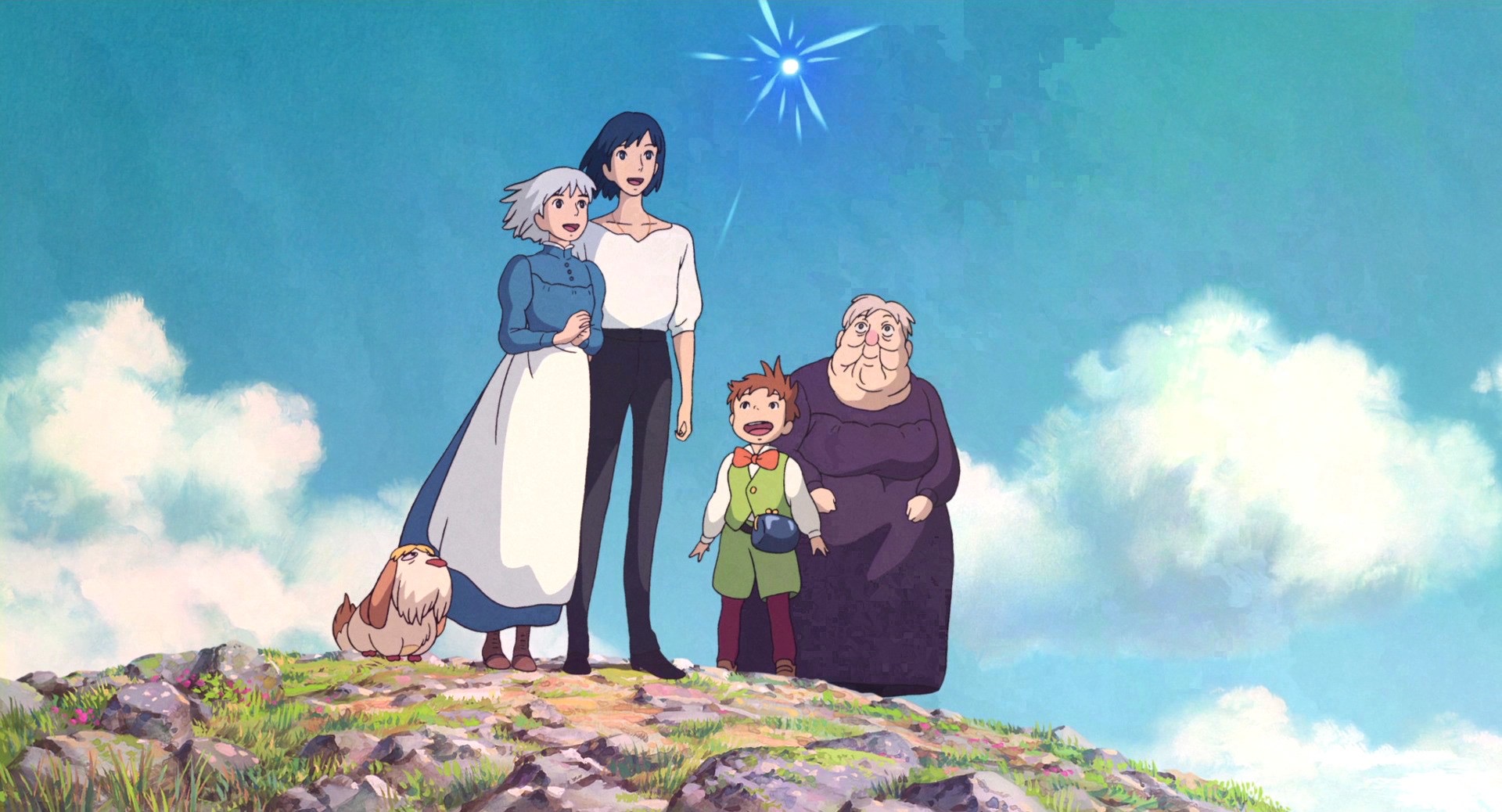 watch howls moving castle english