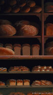 Various types of bread on display.