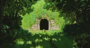 The gate after Chihiro's adventures.