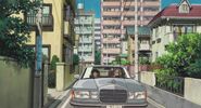 Sadako with Sho in her car