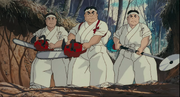 Gonta and his friends in human form
