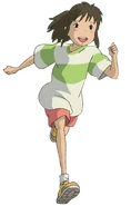 Chihiro running PNG (HD)