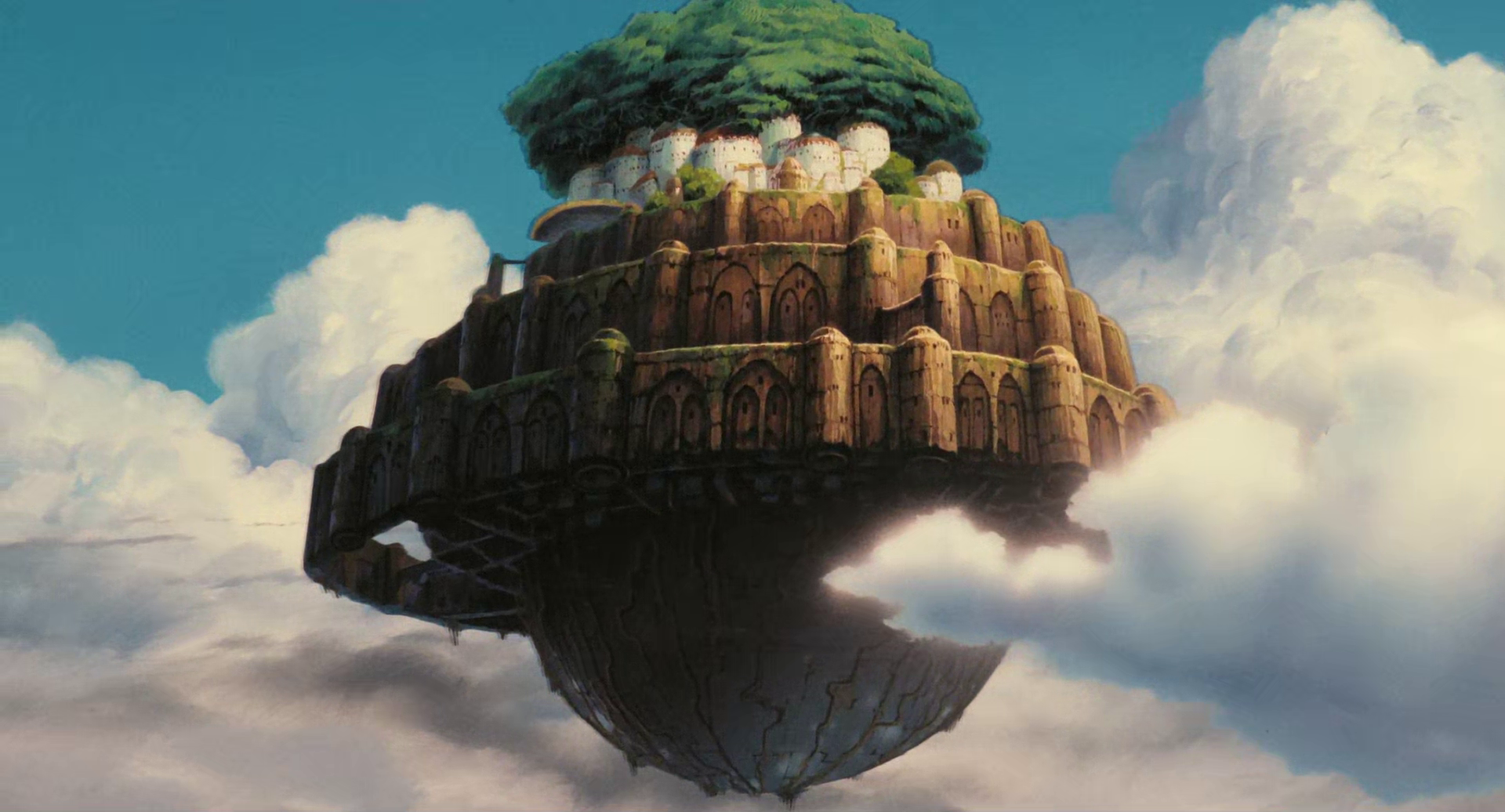 floating castle in the sky