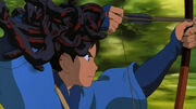 Princess Mononoke - Ashitaka shoots arrow