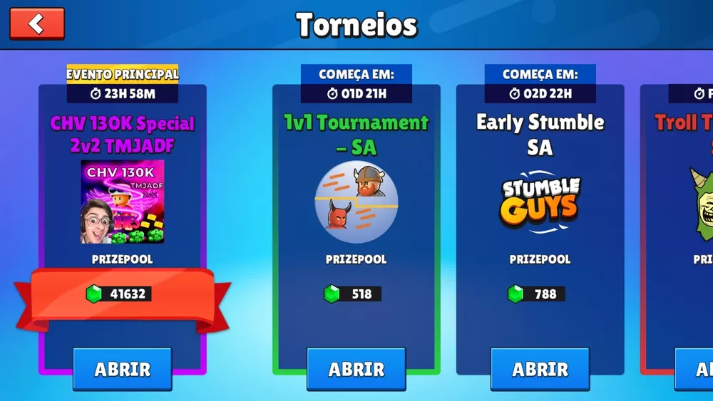 🔴 TORNEIO DE STUMBLE GUYS COM PRÉMIOS!! 