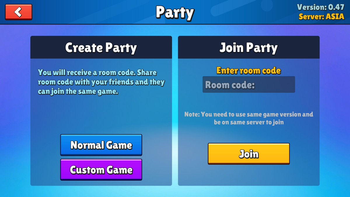 create tournament stumble guys