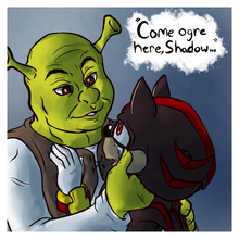 My eyes they bleed, Shadow x Shrek