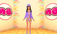 The sample outfit the player receives upon their first visit to April Bonbon in Fashion Forward.