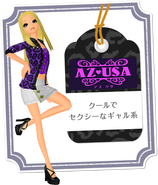 A promotional image from Nintendo's Japanese website for AZ-USA in Fashion Forward.