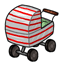 Candy Cane Pram