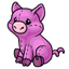 Purple Pig Plushie