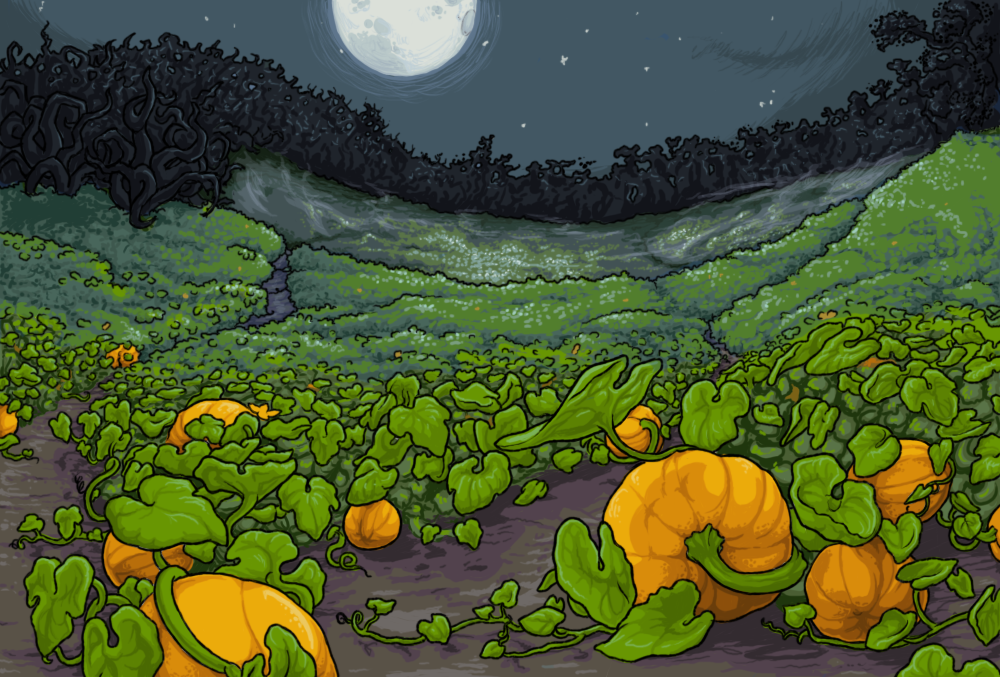 full moon pumpkin patch