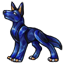 Sapphire Canine Figurine (September 2017)