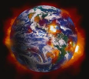 Earth being destroyed on 