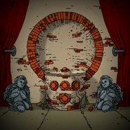 The cherubs bordering the binary portal.