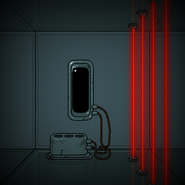 Oneof two red gates found in Submachine 10, controlled by plasma charges.