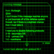 Unblocked system message.