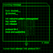 Blocked system message.