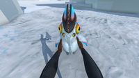 Player holding a Pengling.