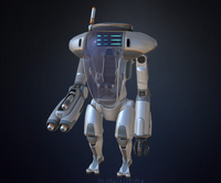 The Prawn Suit with the Torpedo arm, seen in Sketchfab.