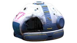 Destroyed Lifepod 3 Transparent