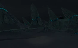 Вид биома ночью.