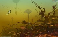 Lily pad islands 01.jpg (158 KB) Lilypad Islands Sketch - by Pavel Goloviy