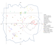 OSTRZEŻENIE O SPOILERACH! Mapa pokazuje wejścia do znanych jaskiń, ciekawe miejsca oraz masy lądowe. 25.04.2016.