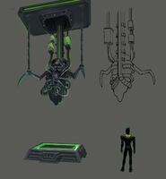 Disease Research Facility hanging Warper concept art - by unknown artist