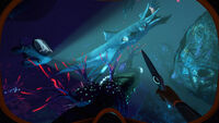 A screenshot depicting the Seatruck and another Squidshark