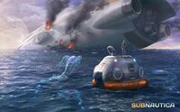 Concept-art-crashed-ship-by-cory-strader-the-art-of-subnautica