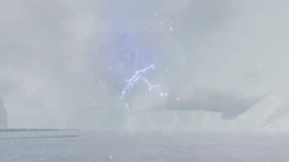 Локация во время зверской бури.