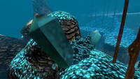 Large crystals present in early versions of the Grand Reef