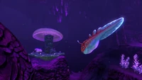 A Biter in the Jelly Shroom Caves