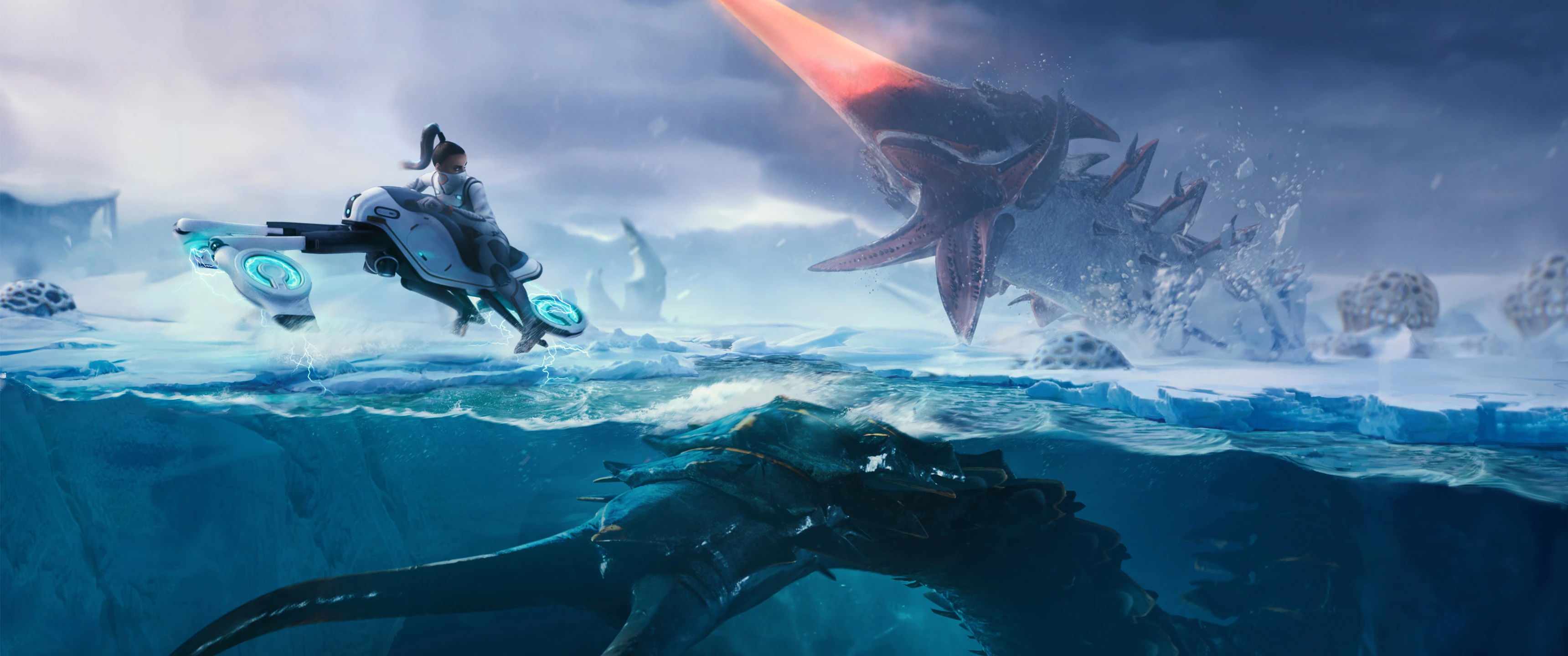 Subnautica 2 warper teleport evasion — Crystal Caves guide
