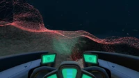 When too close to the ground the sonar becomes more red than usual.