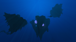 Knochenhaie bei den Underwater Islands
