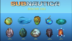 Creature eggs list