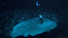 Безопасное соляное озеро в древесной бухте