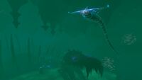 The Ghost Leviathan Juvenile found in this section of the biome