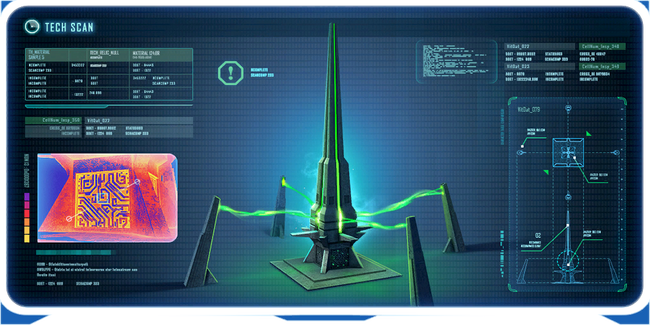 Precursor artifact obelisk frame